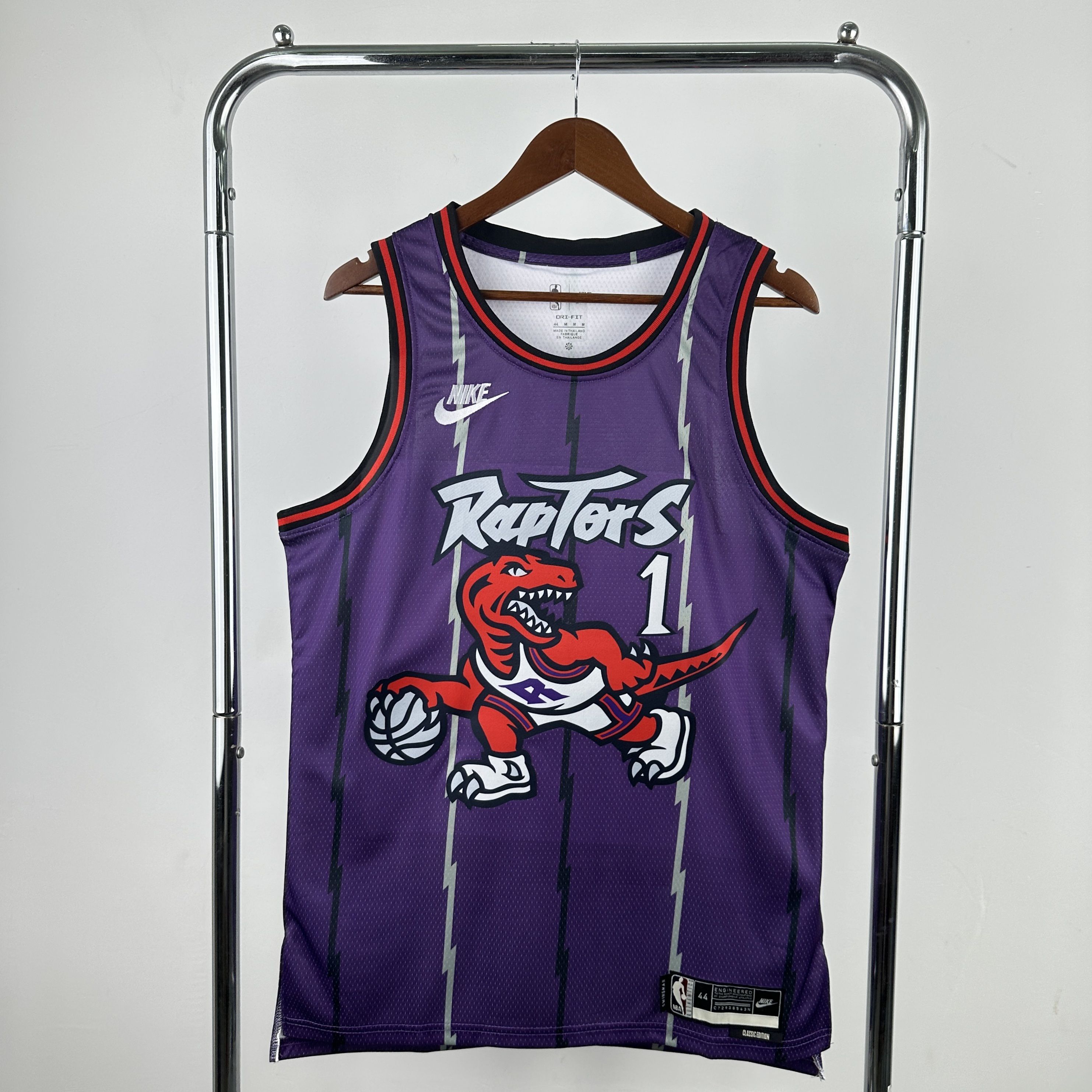 Men Toronto Raptors #1 Mcgrady Purple Throwback Nike Season 2026 NBA Jersey